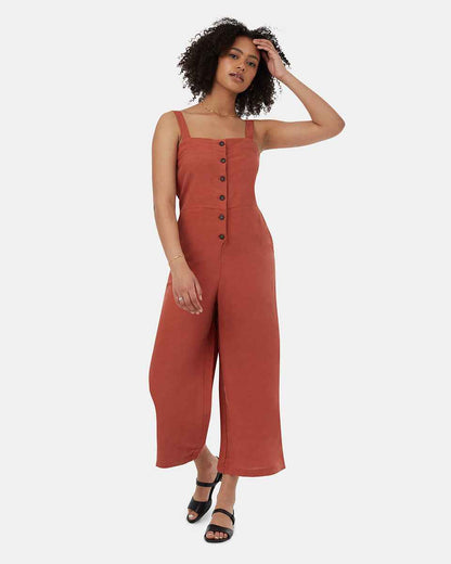 TreeLinen Apron Front Jumpsuit