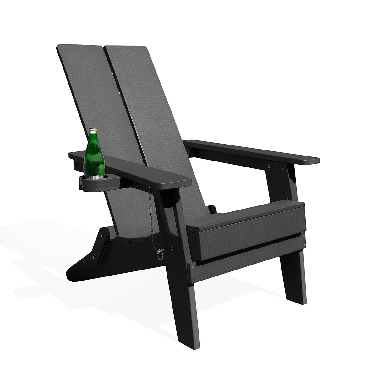 Adirondack Polymer Outdoor Folding Chair with Cupholder - AURABAGS SHOP