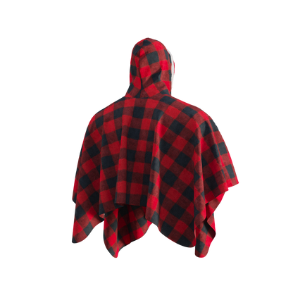 Pook Poncho - Adult Red Polar Fleece w/ Snap Fastners