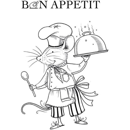 Pink Ink Designs Chef Mouse A7 Clear Stamp