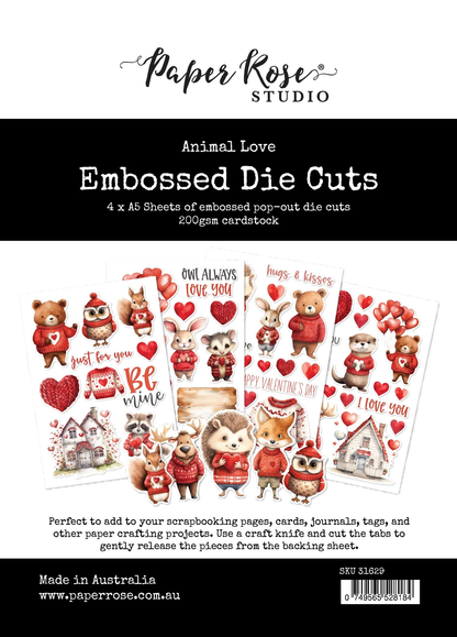 Animal Love Embossed Die Cuts 31629