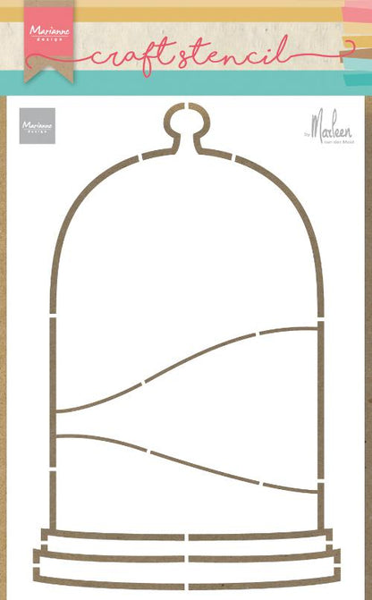 Craft Stencil Bell Jar by Marleen