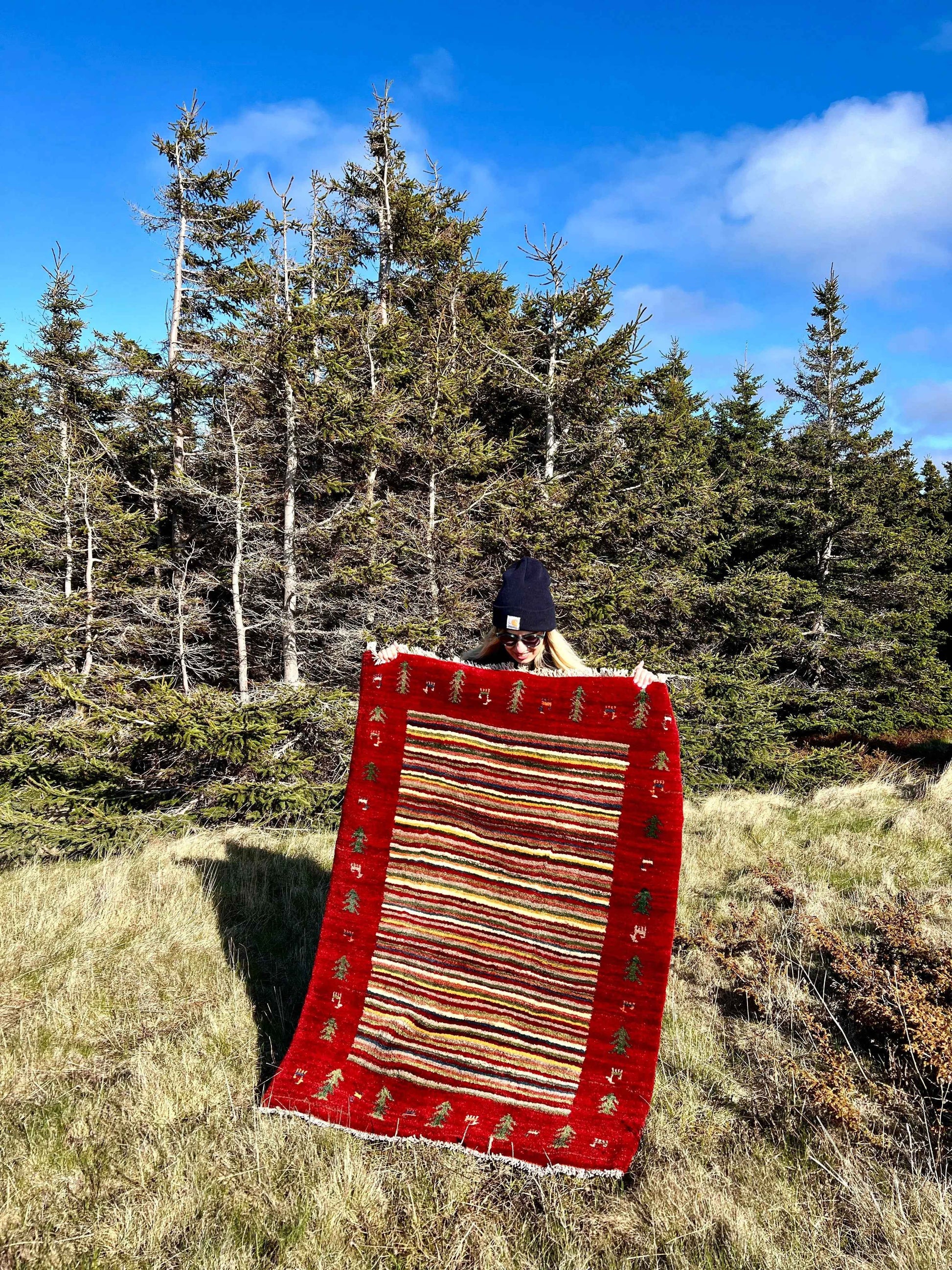 Gabbeh Rug | 3’7”x4’8”