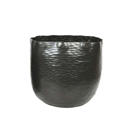 Ponche - Messingschwarzer Korb-Pflanztopf