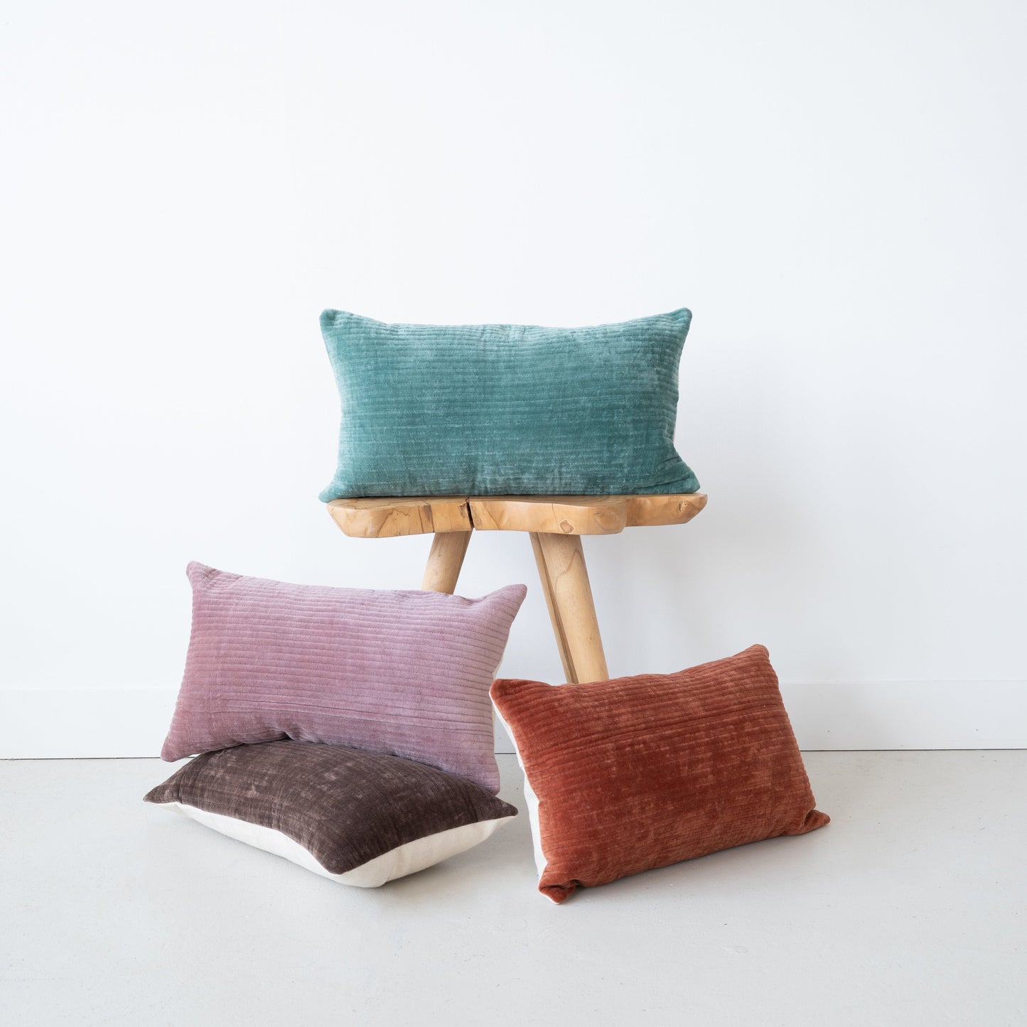 VELVET - RIBBED RUST