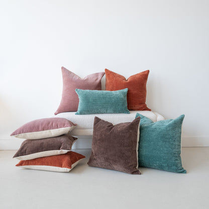 VELVET - RIBBED RUST