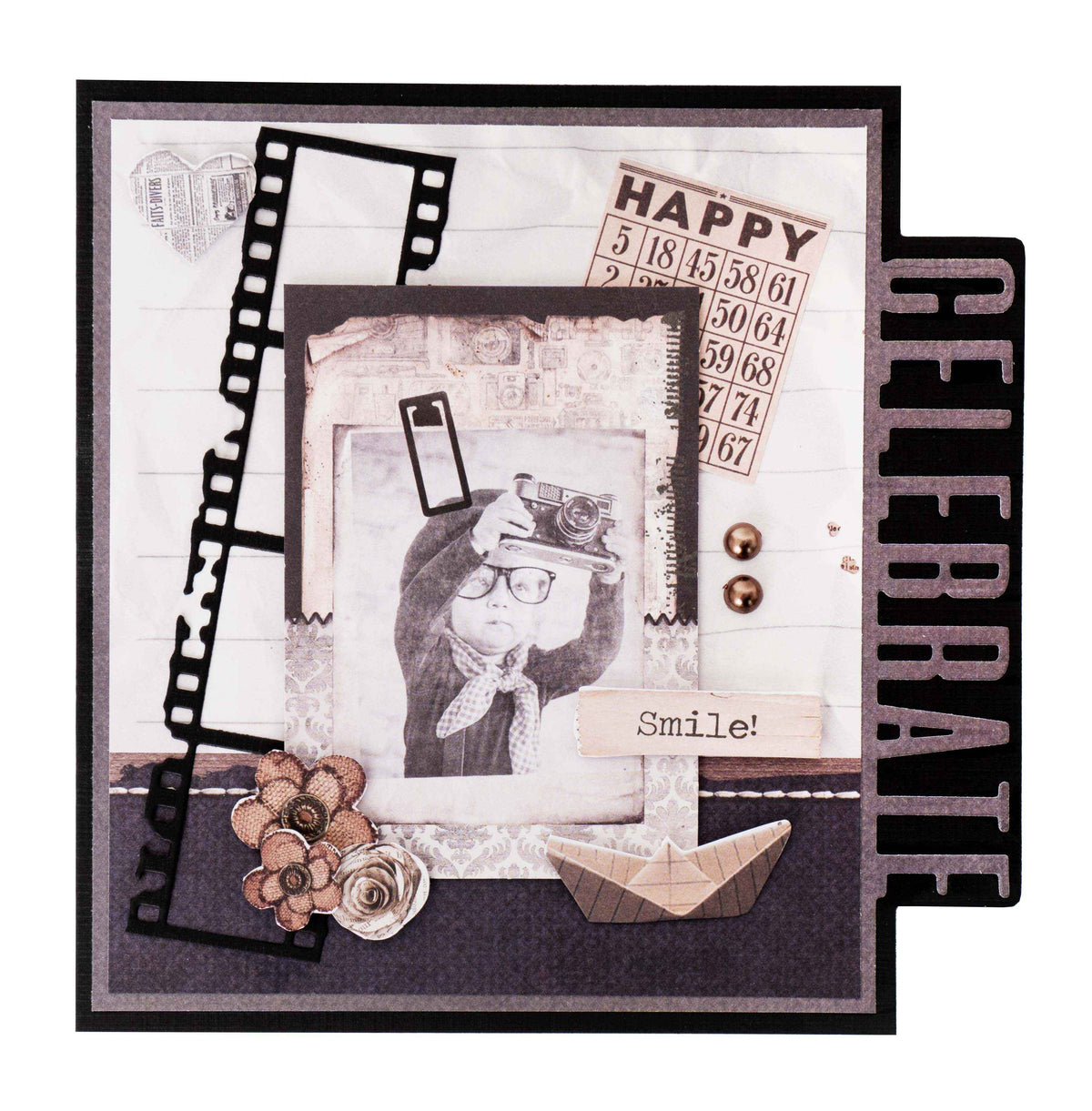 SL Cutting Die Celebration Sentiments Essentials 58x152x1mm 4 PC nr.215