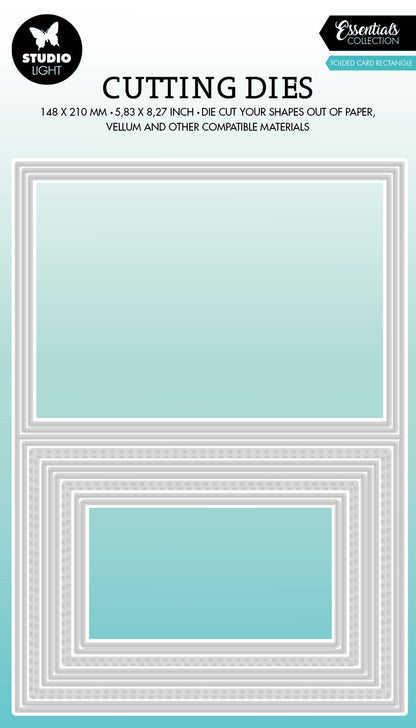 SL Cutting Dies Folded Card Rectangle Essentials 210x148x1mm 11 PC nr.438