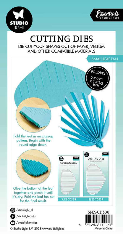 SL Cutting Dies Small Leaf Fan Essentials 70x115x1mm 1 PC nr.538