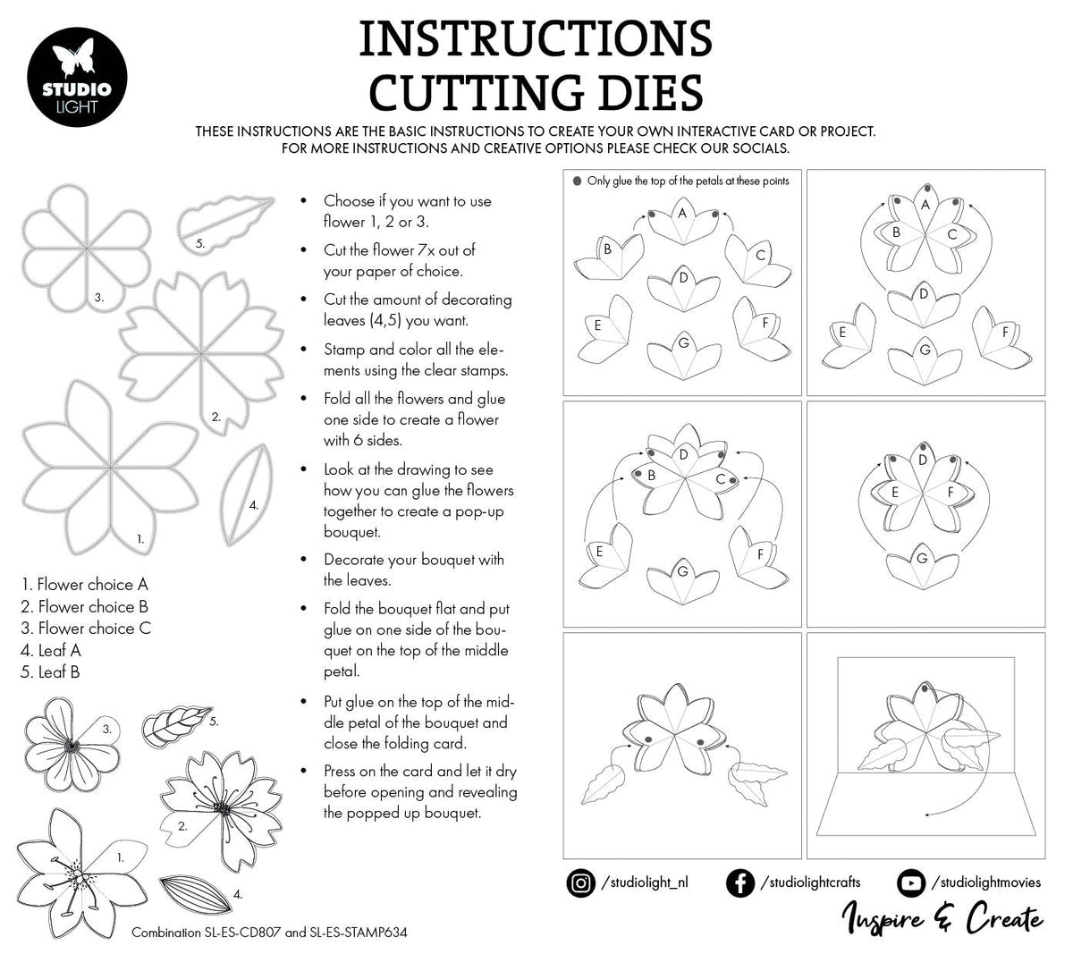 SL Cutting Dies Floral Pop-Up Essentials 5 PC
