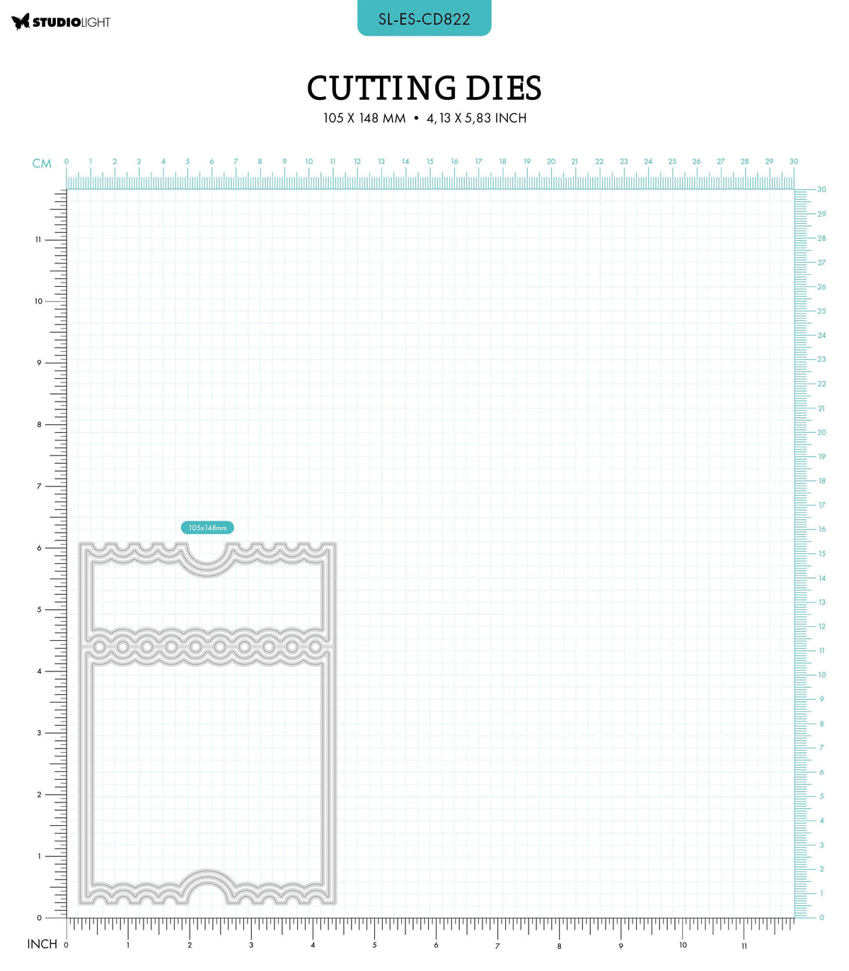 SL Cutting Dies Ticket Card Shape Essentials 5 PC