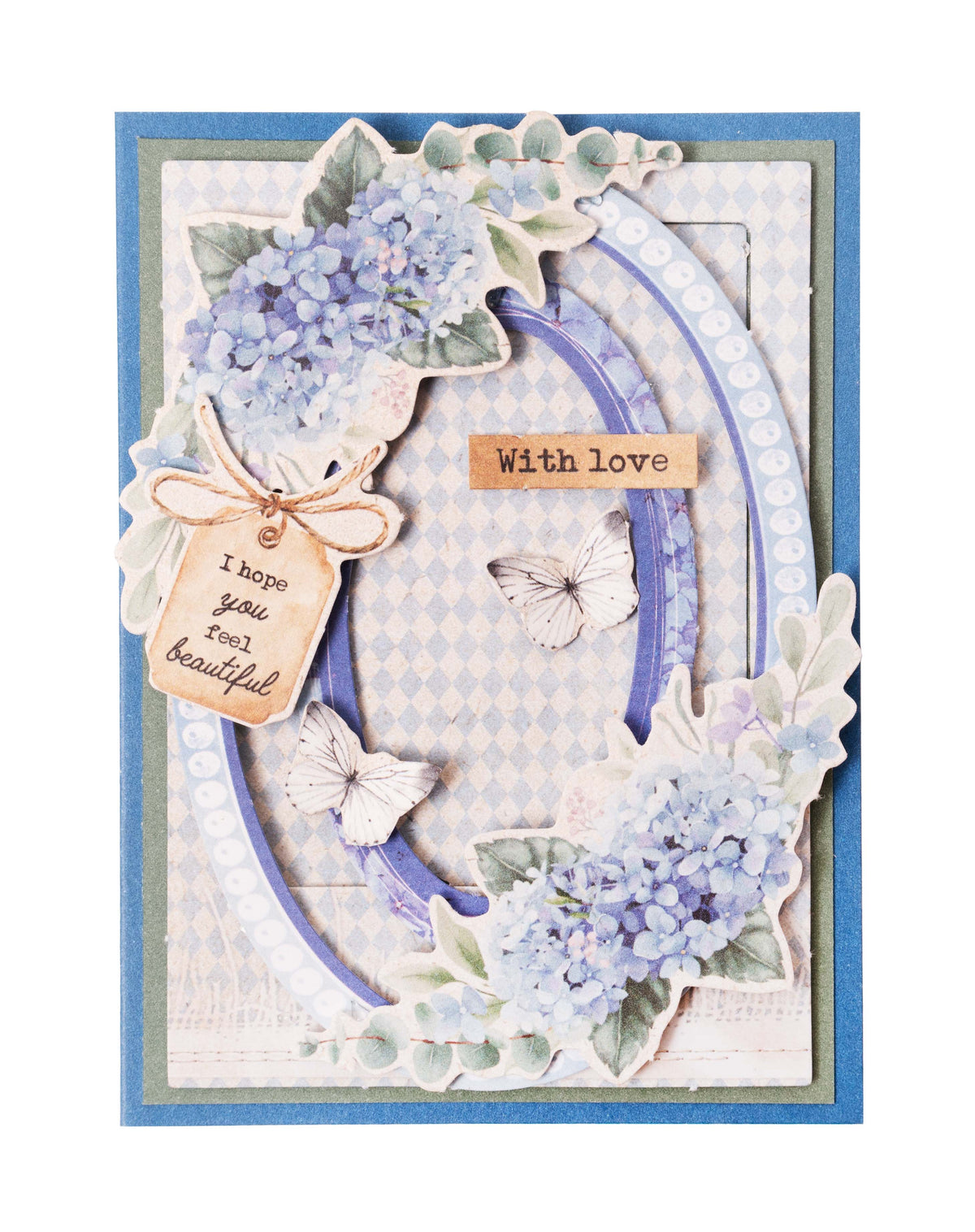 SL Die-Cut Block Hydrangea Frames Essentials 105x148x3mm 24 SH nr.66