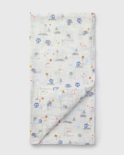 Muslin Swaddle - Mini Mathletes