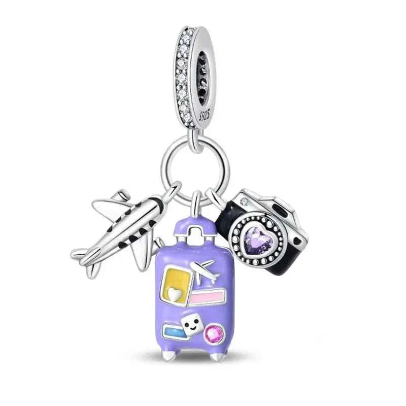 Travel Diary Sterling Silver Charm