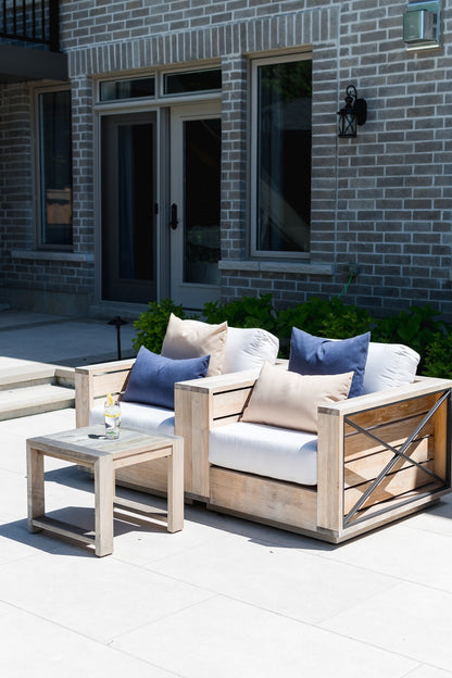 OUTDOOR PILLOW - NAVY LUMBAR