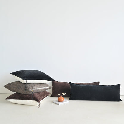 VELVET - HOTEL COLLECTION CHOCOLATE LUMBAR