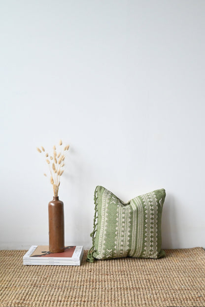 BHUJODI PILLOW COVER - GREEN