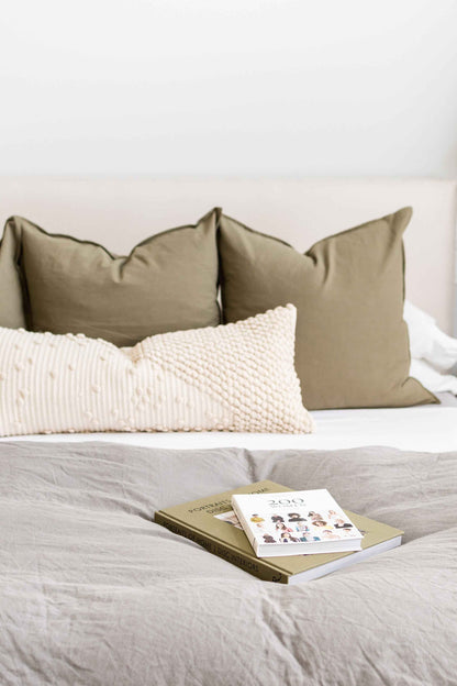 COTTON/ LINEN - OLIVE