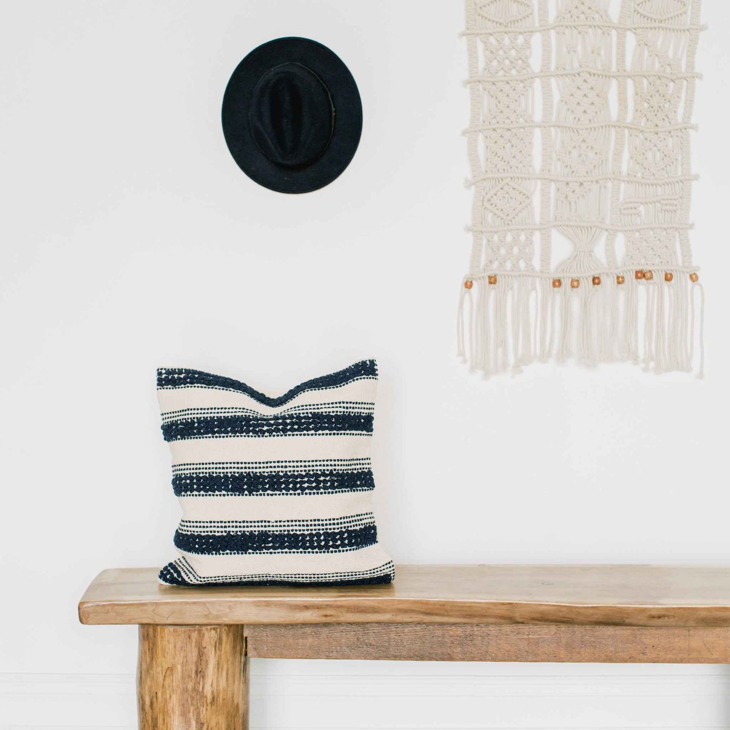 COTTON CANVAS - NAVY RIPPLE