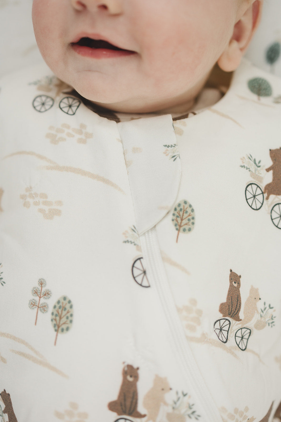 Baby Sleep Sack TENCEL™ 1.0 TOG - Bears on Bikes