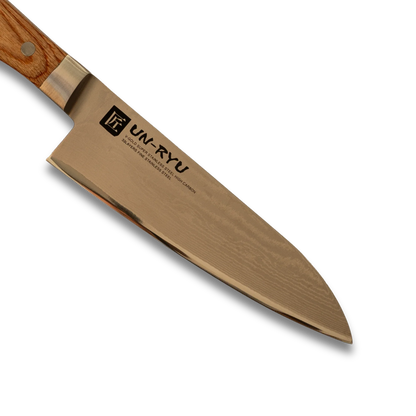 Un-Ryu VG-10 170 mm Santoku-Messer 33-lagig