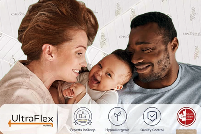 UltraFlex® EcoZen- mittelfest, beidseitig verwendbar, CertiPUR-US® zertifizierter Schaumstoff, Bezug aus Bio-Bambus, druckentlastend, mit kühlendem Gel angereichert, umweltfreundliche Matratze ( hergestellt in Kanada )
