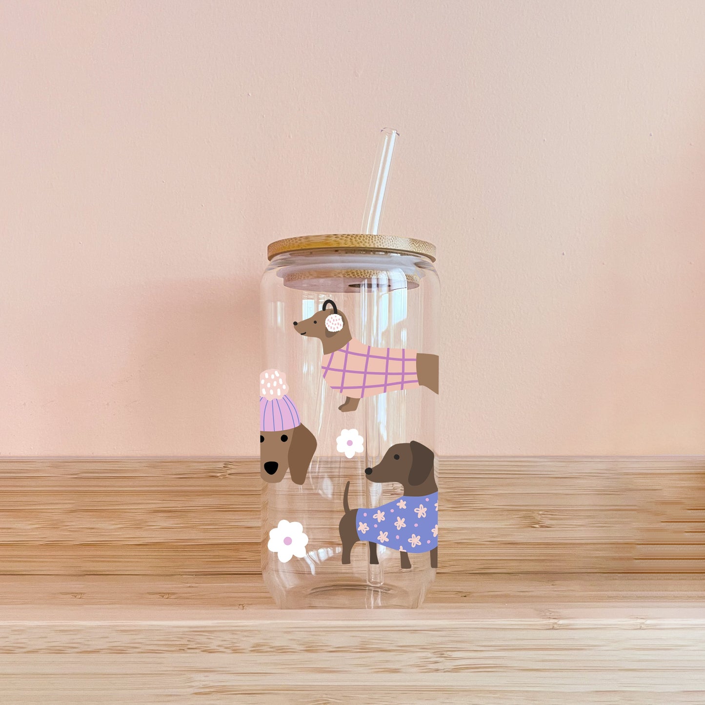 ボヘミアン風グラス - ウィンターダックスフント