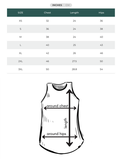 Women's Relaxed Tank - Blank Apparel - Rust