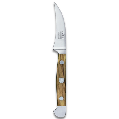 ALPHA OLIVE | Gemüsemesser 6 cm | Geschmiedeter Stahl / Olivenholzgriff