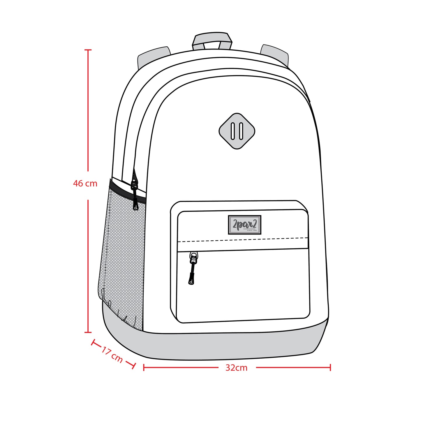 Kids Backpack Turquoise Blue, Pink And Mauve