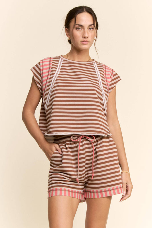 Striped Short Set