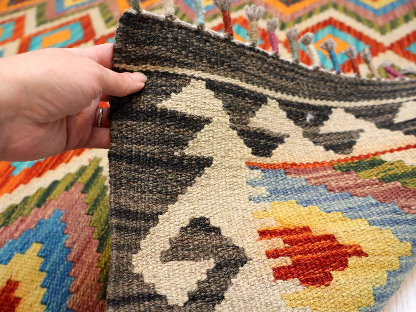 Afghan Maimana Kilim Rug | 3' 4" x 5'
