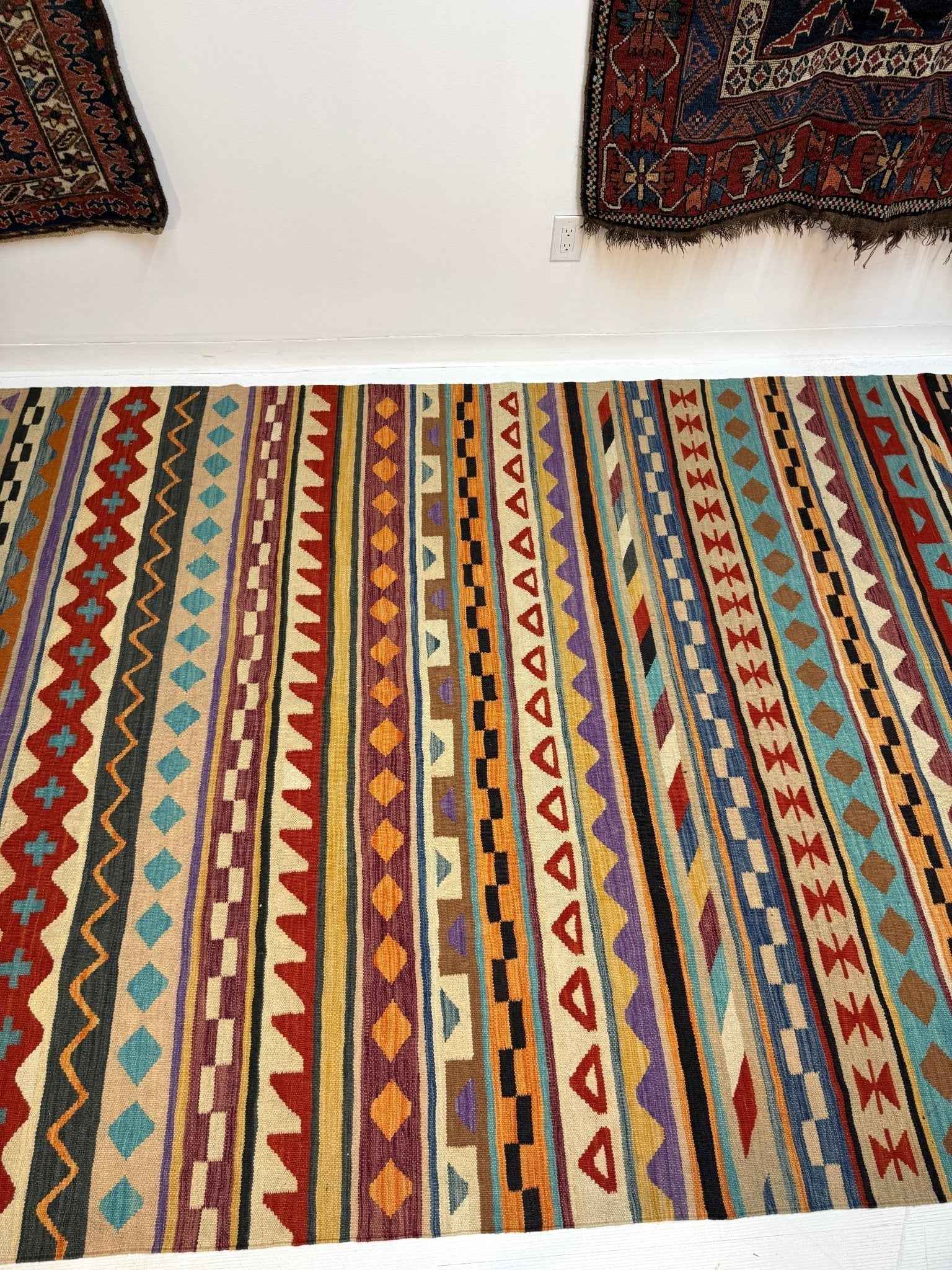 Afghan Maimana Kilim Rug | 6' 7" x 9' 10"