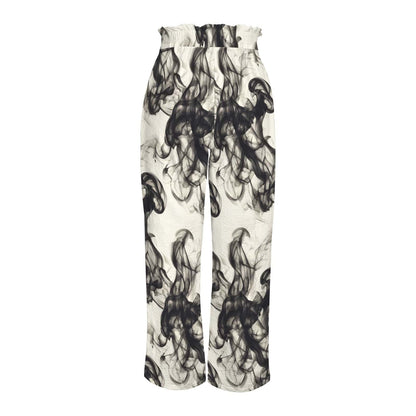 Smokey Strappy Wide Leg Pants with Pockets