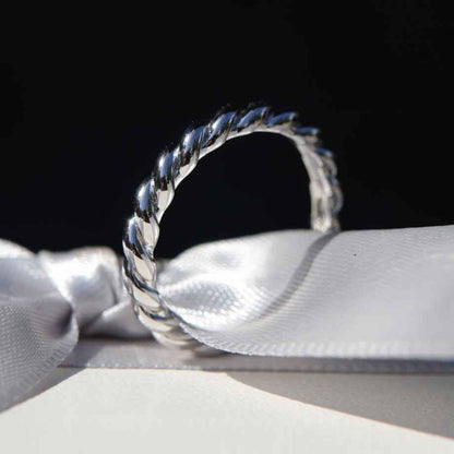 Bague Torsade en argent sterling
