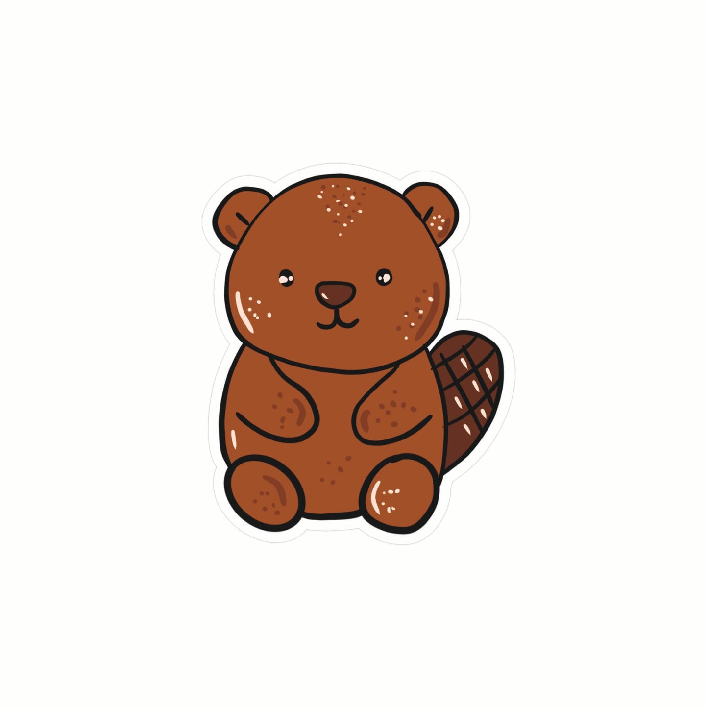 Cute Beaver Sticker
