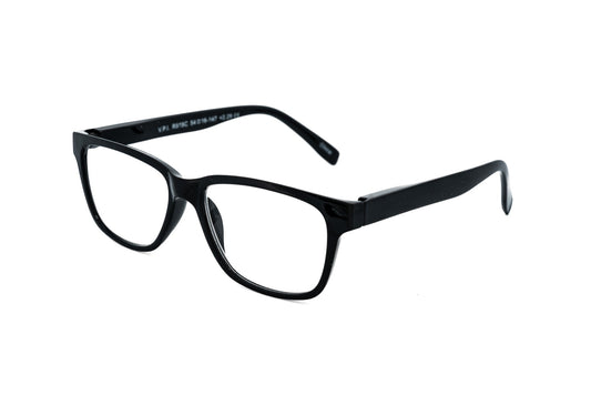 Boléro Silvano — Classic Black Rectangle Reading Glasses