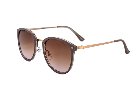 Boléro Soraya — Round Brown Gradient Sunglasses