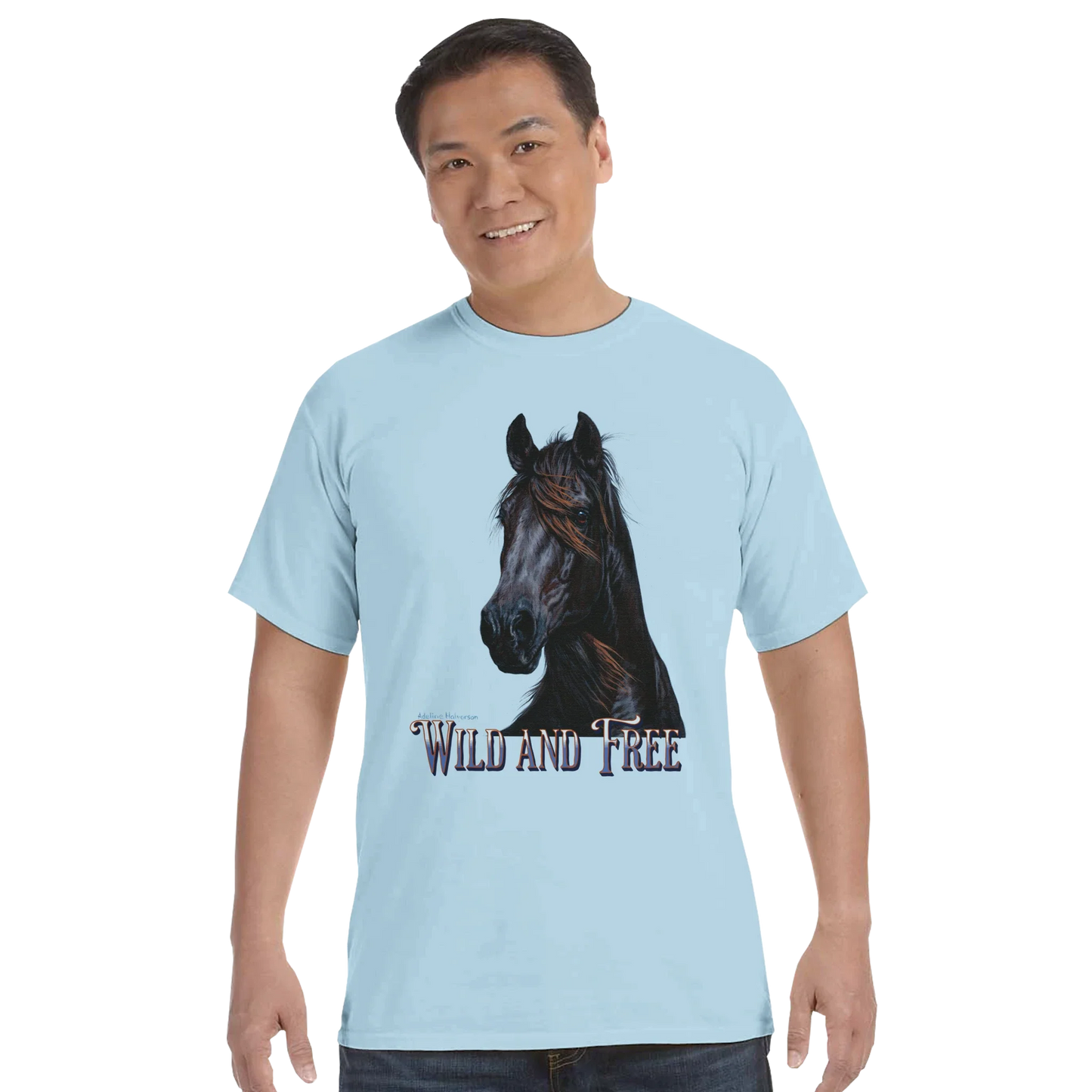 Wild and Free Comfort Colors Unisex T-Shirt – 100 % Baumwolle