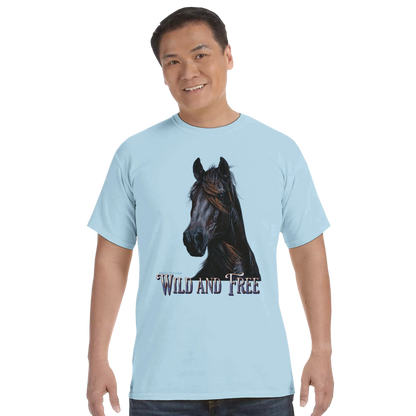 Wild and Free Comfort Colors Unisex T-Shirt – 100 % Baumwolle