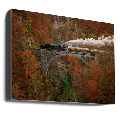 Wall art Museum train