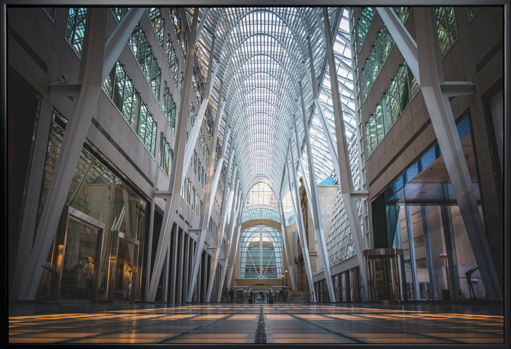 Wandkunst Brookfield Place, eine poetische Hymne aus Licht und Symmetrie