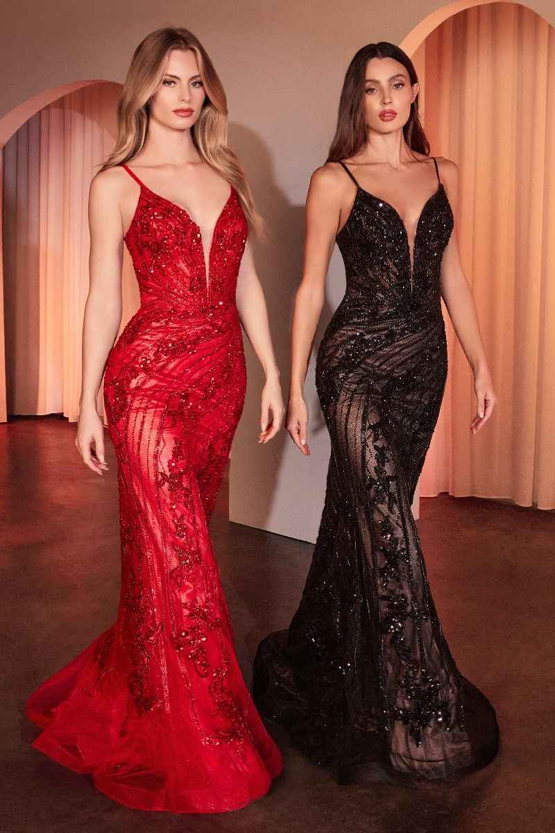 Crystal beading, embellished lace & tulle