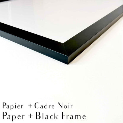 Cob Gypsy Horse - Black and white large wall art
