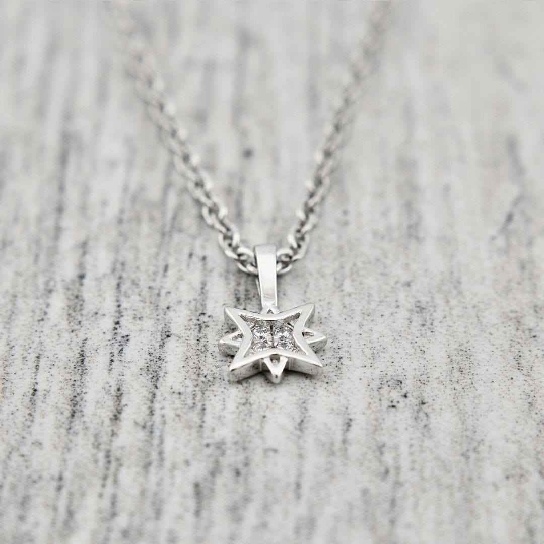 Collier Étoile du Nord en argent sterling