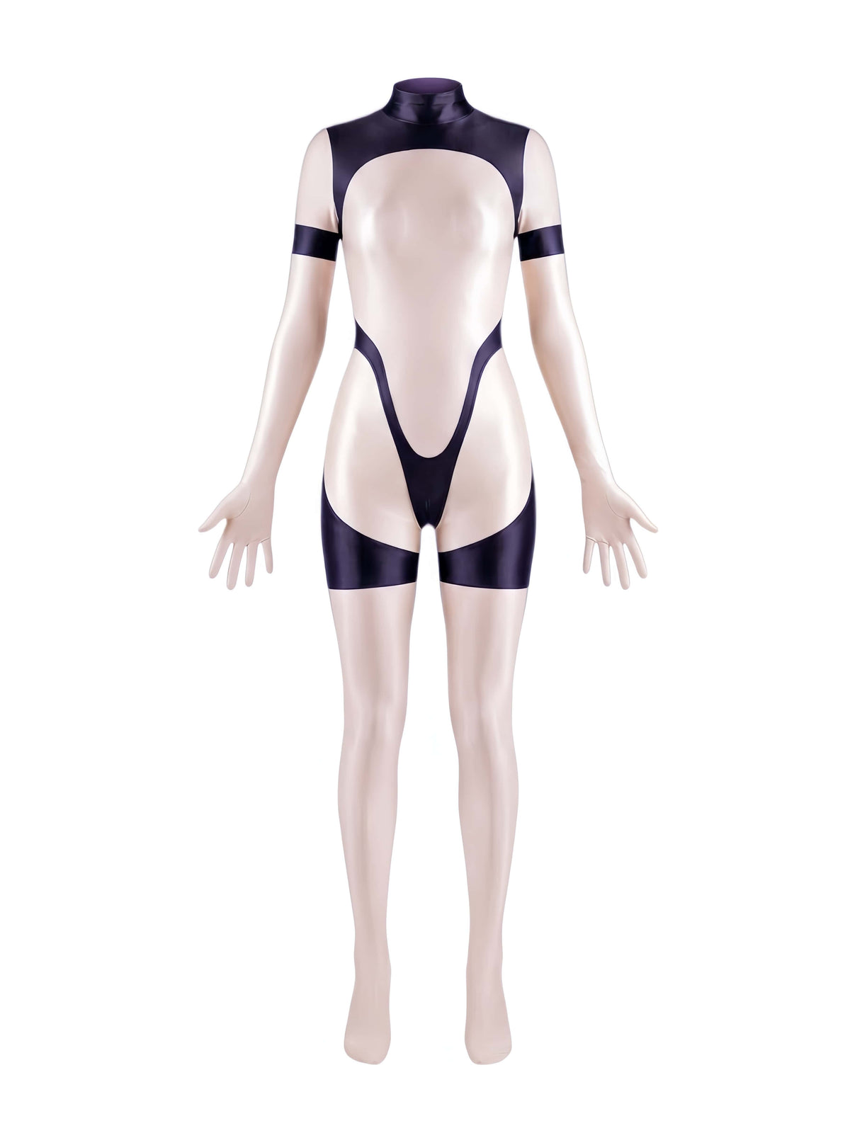 Anime Sci-fi Spandex Swimwear Racing Suit Full Bodysuit Zentai with Crotch Zipper