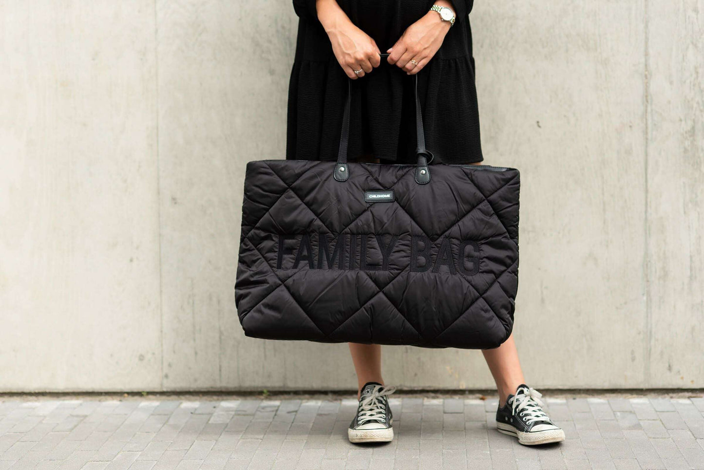 Cloud Comfort Puffer Family Bag - Black