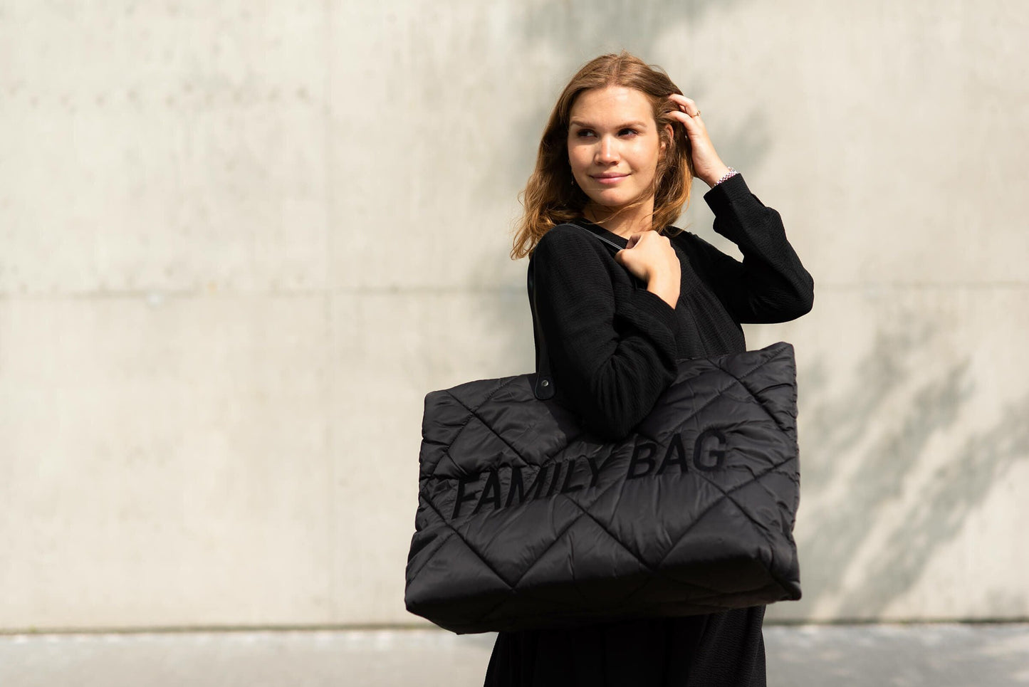 Cloud Comfort Puffer Family Bag - Black