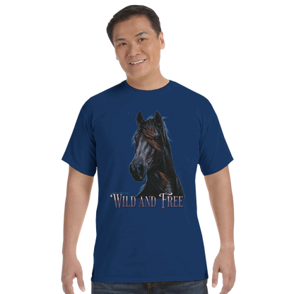 Wild and Free Comfort Colors Unisex T-Shirt – 100 % Baumwolle