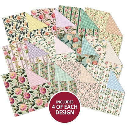 Country Wallpaper & Gingham Table Cloth Duo Design Paper Pad